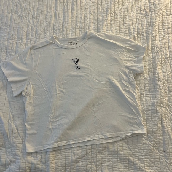 Abercrombie & Fitch Skimming Tee Tini Time Embroidered Graphic XL - Picture 1 of 3